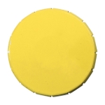 Boîte personnalisable avec 40 pastilles de menthe sans sucre Clic Clac couleur jaune première vue
