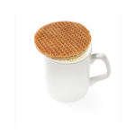 Boîte personnalisable avec 8 gaufres hollandaises Wafels couleur multicolore troisième vue