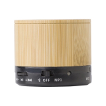 Enceinte Bluetooth personnalisée en bois de style classique couleur noir troisième vue
