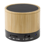 Enceinte Bluetooth personnalisée en bois de style classique couleur noir huitième vue