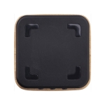 Enceinte avec chargeur en bambou et base surélevée Charger Square couleur bois deuxième vue