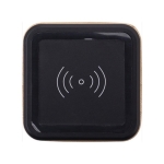 Enceinte avec chargeur en bambou et base surélevée Charger Square couleur bois cinquième vue
