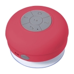 Enceinte multifonction en plastique caoutchouté coloré couleur rouge deuxième vue