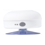 Enceinte multifonction en plastique caoutchouté coloré couleur blanc deuxième vue