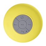 Enceinte multifonction en plastique caoutchouté coloré couleur jaune première vue