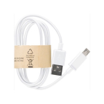 Chargeur sans fil circulaire en bambou avec petite LED bleue couleur bois deuxième vue