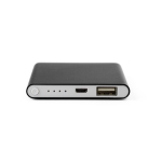 Power Bank personnalisé en aluminium de 4.000 mAh couleur noir troisième vue