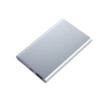 Power Bank personnalisé en aluminium de 4.000 mAh couleur argenté deuxième vue