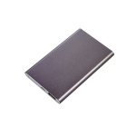 Power Bank personnalisé en aluminium de 4.000 mAh couleur titan troisième vue