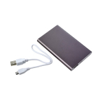 Power Bank personnalisé en aluminium de 4.000 mAh couleur titan quatrième vue