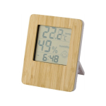 Station météorologique en bambou pas cher avec 3 fonctions Hall couleur bois troisième vue