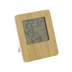 Station météorologique en bambou pas cher avec 3 fonctions Hall couleur bois quatrième vue