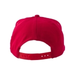 Casquette brodée avec logo et fermeture à boucle en RPET Basic couleur rouge première vue