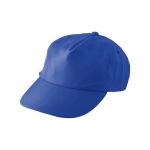 Casquette brodée avec logo et fermeture à boucle en RPET Basic couleur bleu roi première vue