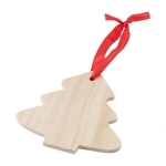 Décoration de Noël en bois en forme de sapin de Noël Tree couleur marron deuxième vue