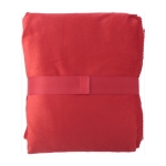 Couverture personnalisée façon peau de mouton 190 g/m² Soft Touch couleur rouge deuxième vue