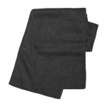 Écharpe polaire en polyester brodé avec votre logo Foulard Polar couleur noir première vue
