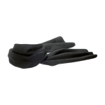 Écharpe polaire en polyester brodé avec votre logo Foulard Polar couleur noir deuxième vue