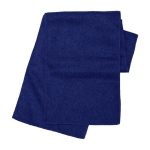 Écharpe polaire en polyester brodé avec votre logo Foulard Polar couleur bleu marine première vue