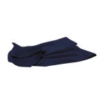 Écharpe polaire en polyester brodé avec votre logo Foulard Polar couleur bleu marine deuxième vue