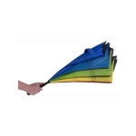 Parapluie promotionnel réversible avec motif arc-en-ciel Ø111 Rainbow couleur multicolore quatrième vue