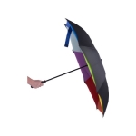 Parapluie promotionnel réversible avec motif arc-en-ciel Ø111 Rainbow couleur multicolore septième vue
