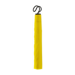 Petits parapluies pliants publicitaires avec housse Ø94 Basic couleur jaune première vue