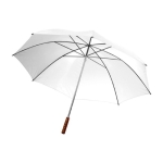 Parapluie manuel 8 panneaux avec manche en bois Ø132 Button couleur blanc deuxième vue