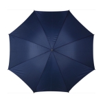 Parapluie manuel 8 panneaux avec manche en bois Ø132 Button couleur bleu foncé première vue