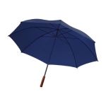 Parapluie manuel 8 panneaux avec manche en bois Ø132 Button couleur bleu foncé deuxième vue