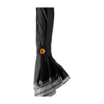 Parapluie nylon 190T avec passepoil réfléchissant Ø105 Auto Reflective couleur noir quatrième vue