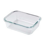 Lunch box en verre transparent avec couvercle hermétique 1000ml Crystal couleur transparent deuxième vue