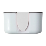 Lunch box en silicone 850ml avec support pour téléphone Division couleur blanc première vue
