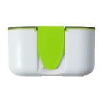 Lunch box en silicone 850ml avec support pour téléphone Division couleur vert clair première vue