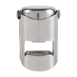Bouchon en acier inoxydable et silicone pour bouteille Inox couleur argenté sixième vue