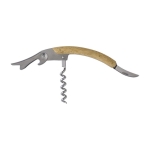Ouvre-bouteille à trois fonctions Tire-bouchon Bambou Multifunction couleur bois quatrième vue
