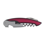 Ouvre-bouteille colorés avec accessoires Tire-bouchon Inox Magnific couleur bordeaux première vue