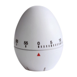 Minuteur coloré et personnalisé en forme d'œuf Oeuf couleur blanc première vue