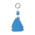 Porte-clés flotteur personnalisé en mousse en forme de goutte Drop couleur bleu deuxième vue