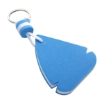 Porte-clés flotteur personnalisé en mousse en forme de goutte Drop couleur bleu quatrième vue