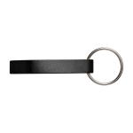 Porte-clés décapsuleur en métal brillant avec logo Functional couleur noir première vue
