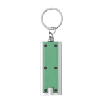 Porte-clés promotionnel en plastique coloré à lampe torche LED Light couleur vert première vue
