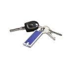 Porte-clés promotionnel en plastique coloré à lampe torche LED Light couleur bleu marine troisième vue