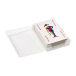 Jeu de 54 cartes en français dans boîte de présentation à offrir Joker couleur transparent neuvième vue