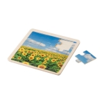 Puzzle en bois publicitaire personnalisé pour entreprises Photo couleur bois deuxième vue