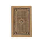 Jeu de cartes personnalisé en papier recyclé couleur marron deuxième vue