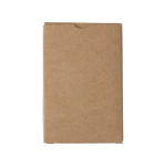 Jeu de cartes personnalisé en papier recyclé couleur marron troisième vue