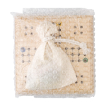 Jeu de voyage en bois dans une pochette en coton à offrir Smart couleur bois quatrième vue