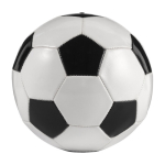 Petit ballon de football personnalisable avec logo imprimé Fútbol Mini couleur blanc/noir quatrième vue