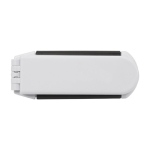 Brosse pliante de poche avec miroir tout-en-un BrushView couleur blanc deuxième vue